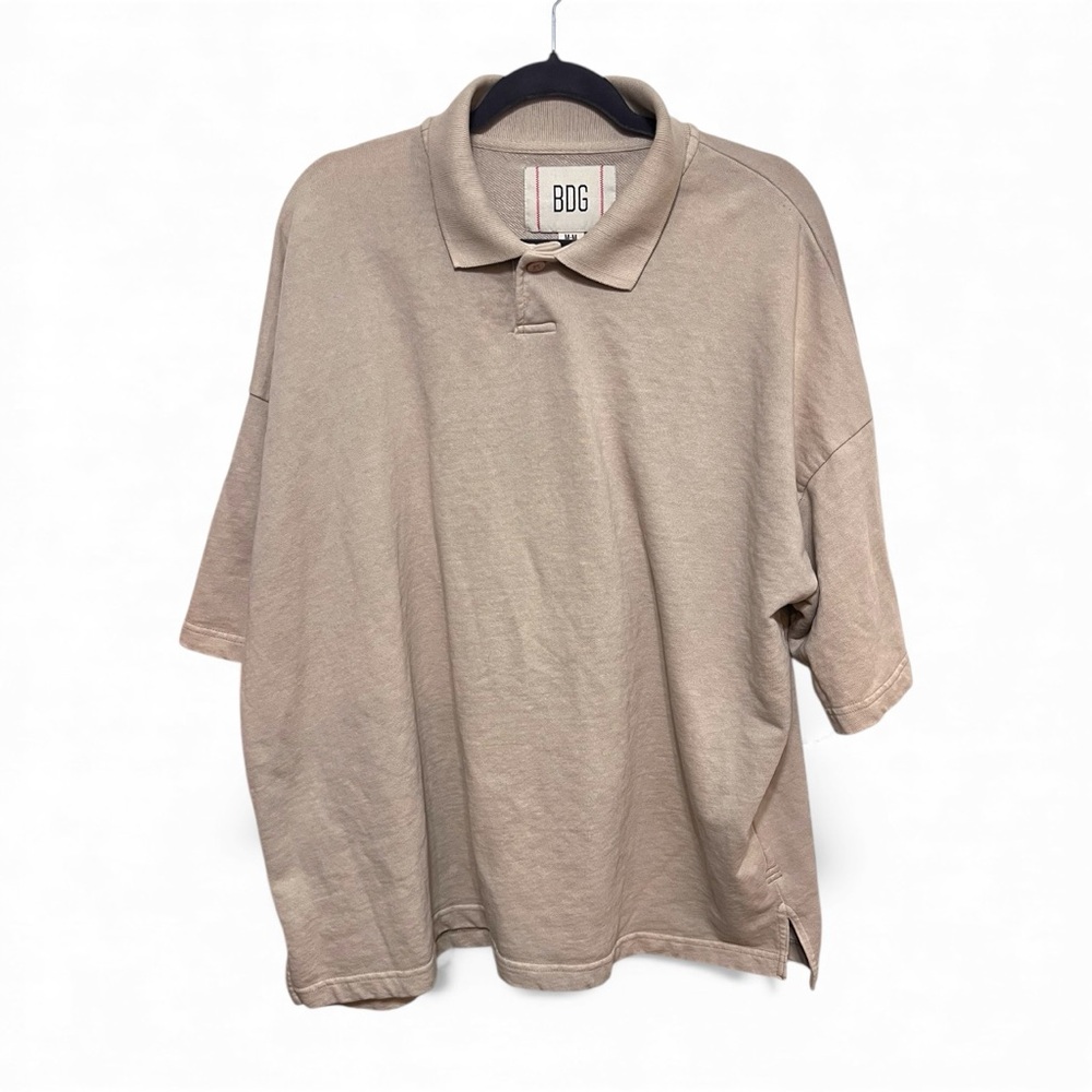 BDG Men's Beige Polo Shirt